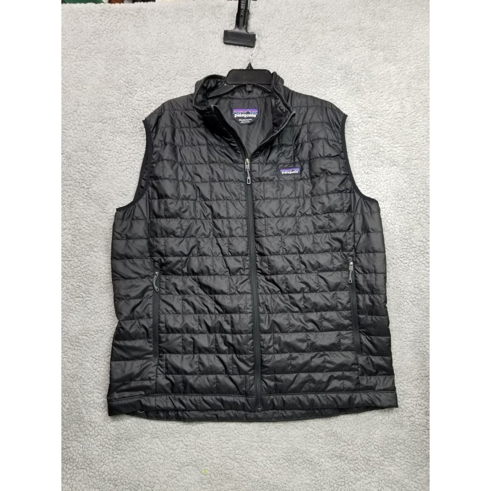 Patagonia Nano Puff Vest Black Mens Size XXL Primaloft Black Outdoors